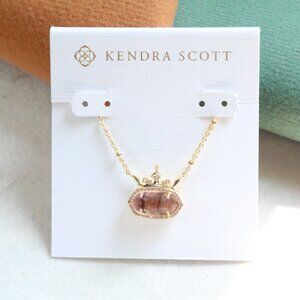 Kendra Scott Gold Disney Elisa Light Pink Abalone 'Positive' Necklace
